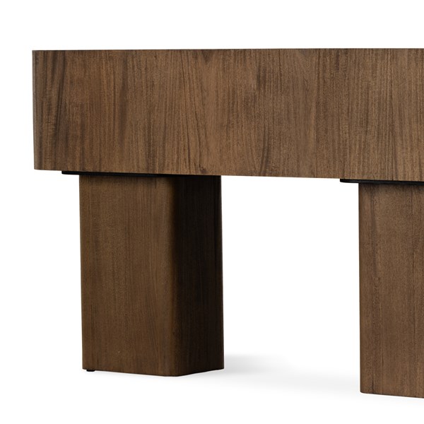 Bimmaloft-BLANCO CONSOLE TABLE-WARM UMBER BURL (1)