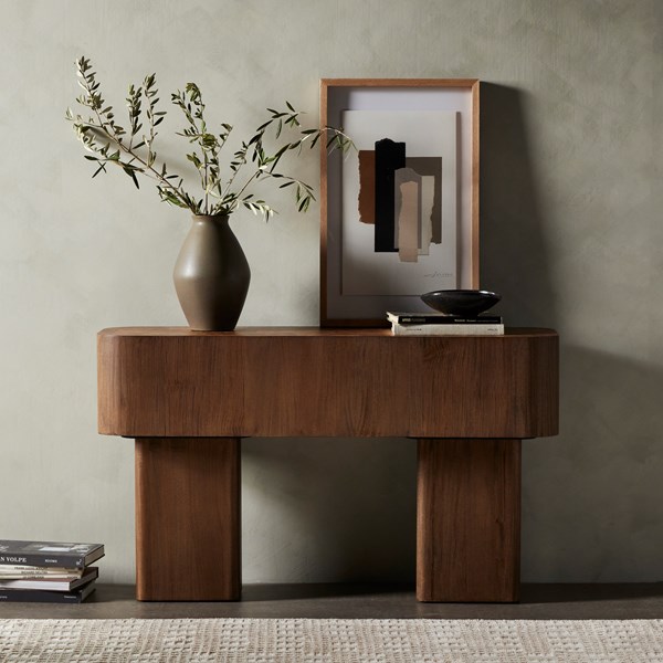 Bimmaloft-BLANCO CONSOLE TABLE-WARM UMBER BURL (7)