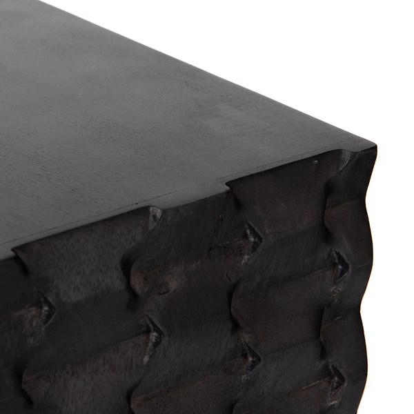 RAFFAEL BAR CABINET-CARVED BLACK WASH - Image 11
