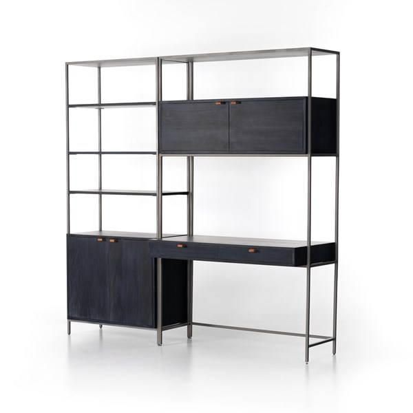 TREY MODULAR WALL DESK W/ 1 BOOKCASE - Bimma Loft