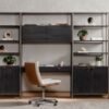 Bimmaloft-TREY MODULAR WALL DESK W 2 BOOKCASES (3)