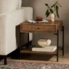 BIMMALOFT-EATON END TABLE-AMBER OAK RESIN (3)