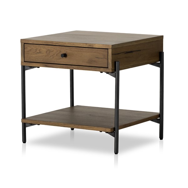 BIMMALOFT-EATON END TABLE-AMBER OAK RESIN (4)