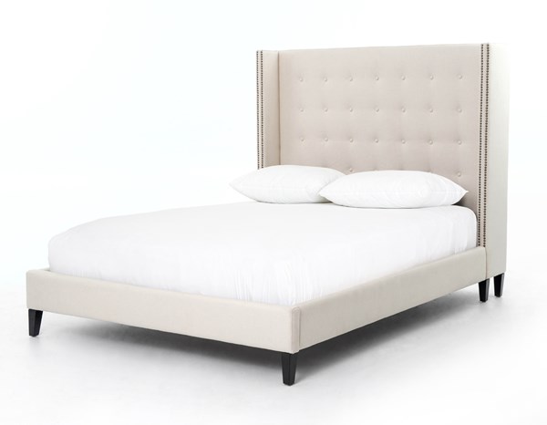 BIMMALOFT-JEFFERSON BED-SAVILE FLAX-KING&QUEEN (4)