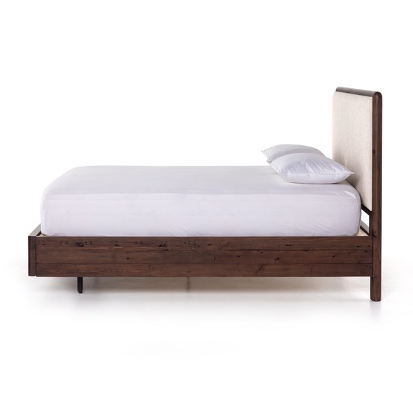 BIMMALOFT-LINEO UPHOLSTERED BED-BURNT OAK-QUEEN (4)