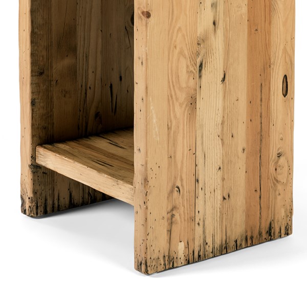 BIMMALOFT-TOSA END TABLE-WEATHERED PINE (2)