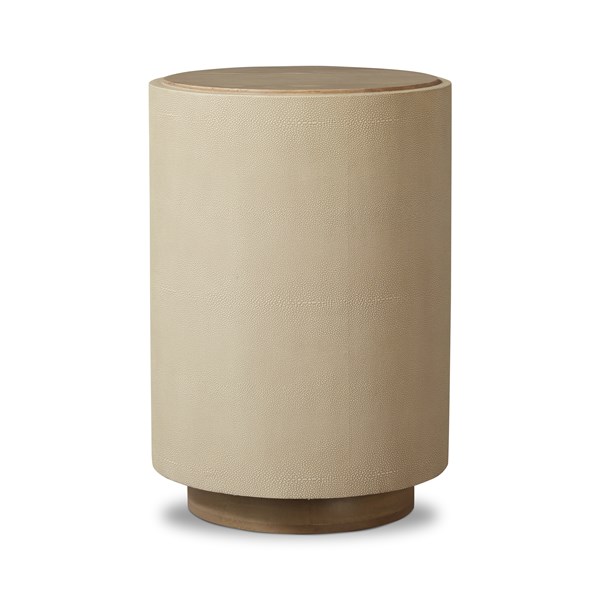 Bimmaloft-CROSBY SIDE TABLE-LIGHT CREAM SHAGREEN (4)