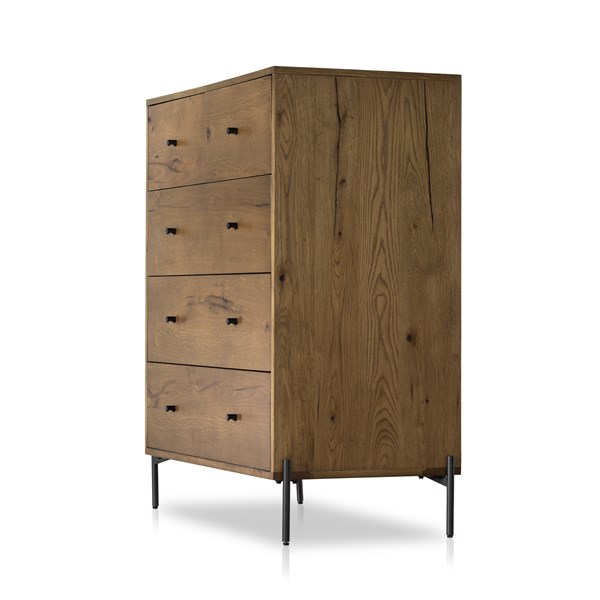 Bimmaloft-EATON 5 DRAWER DRESSER-AMBER OAK RESIN (6)