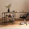 EATON MODULAR DESK W/ OPEN SHELVING - Thumbnail Image 2