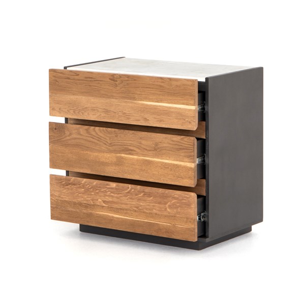 Bimmaloft-HOLLAND 3 DRAWER DRESSER-GREY LACQUER (5)