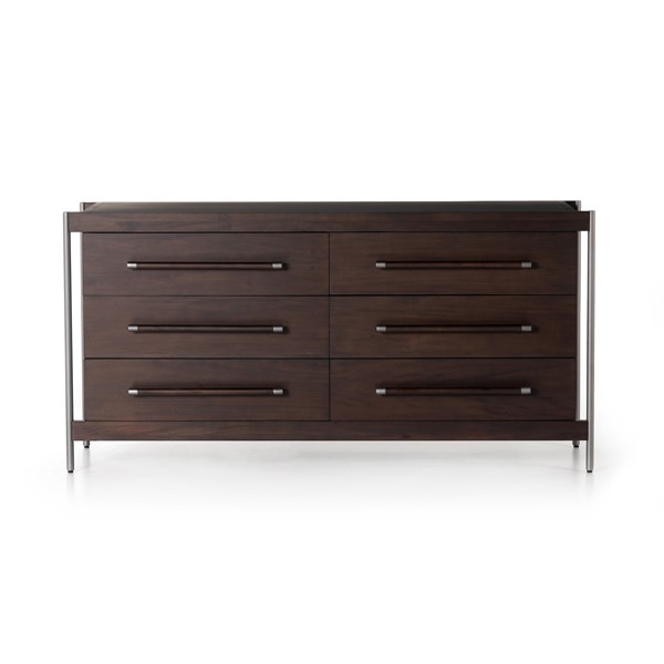 Bimmaloft-JORDAN 6 DRAWER DRESSER-WARM BROWN (5)