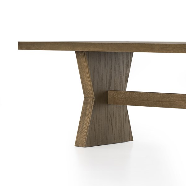 TIA DINING TABLE-108"-DRIFTED OAK SOLID - Image 9