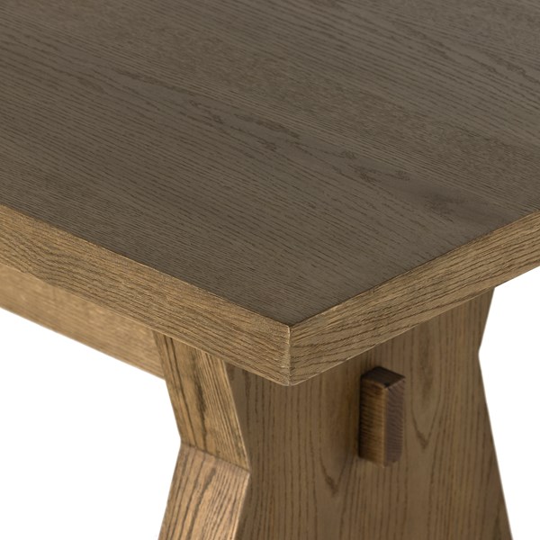 TIA DINING TABLE-108"-DRIFTED OAK SOLID - Image 6