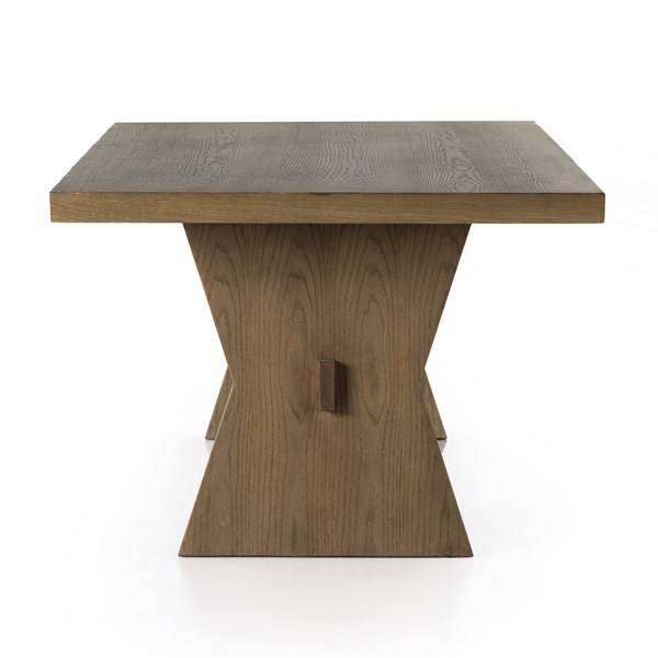 TIA DINING TABLE-108"-DRIFTED OAK SOLID - Image 5