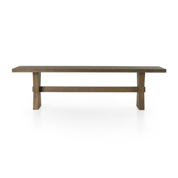 TIA DINING TABLE-108"-DRIFTED OAK SOLID - Image 4