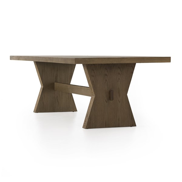 TIA DINING TABLE-108"-DRIFTED OAK SOLID - Image 3